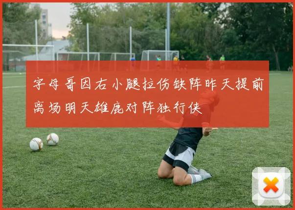 字母哥因右小腿拉伤缺阵昨天提前离场明天雄鹿对阵独行侠